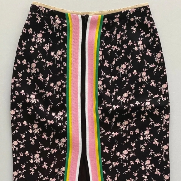 NWT No.21 Black Floral Pencil Skirt Size40 - Picture 7 of 11